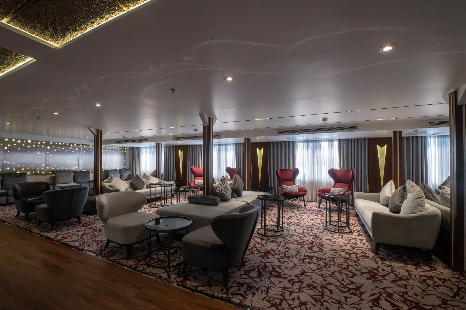 Lounge aboard the Concerto III Nile Cruise Nile cruise
